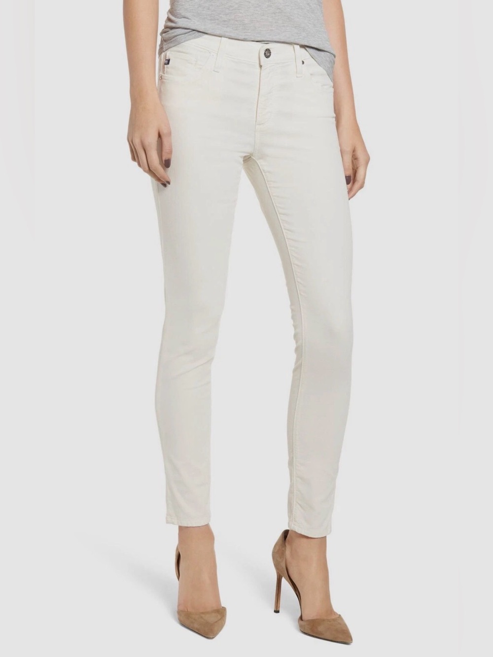 AG Adriano Goldschmied Off-White Skinny Jeans